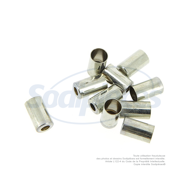 Embout de gaine Ø 6 mm. Par 10