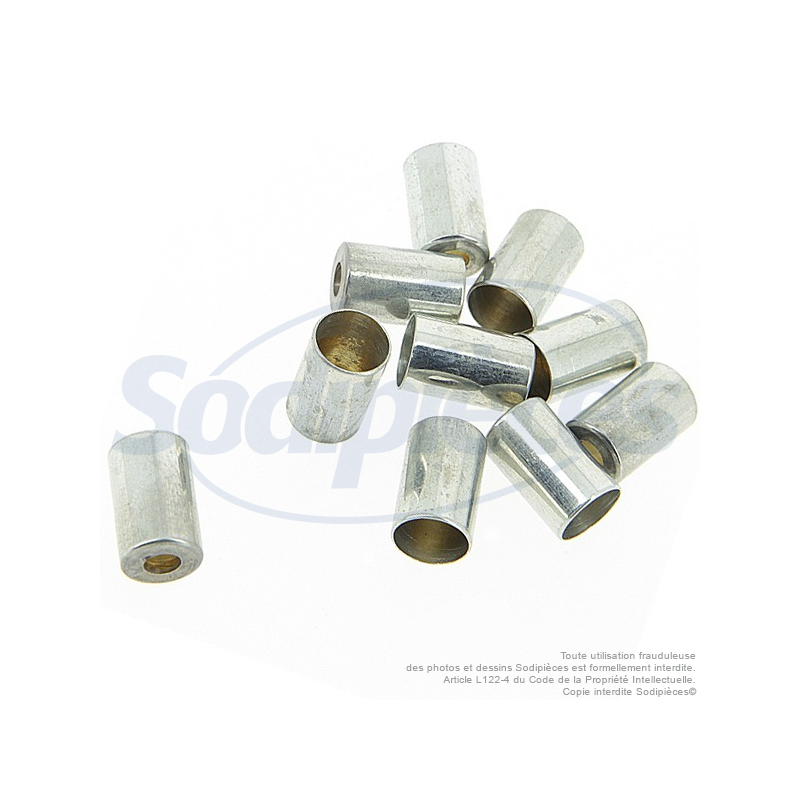 Embout de gaine Ø 6,5 mm. Par 10