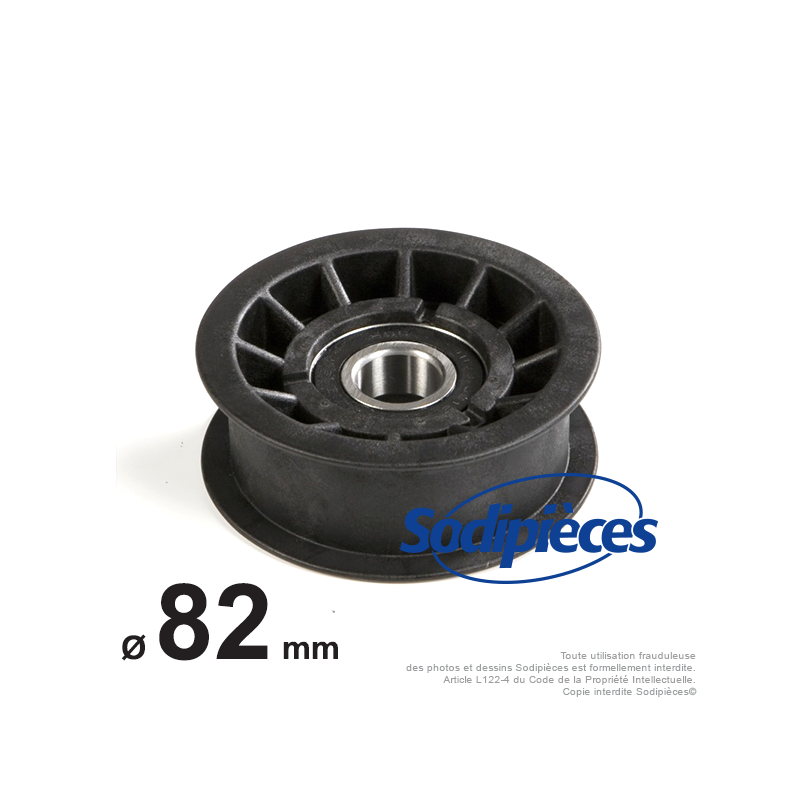 Poulie composite gorge plate Ø 82