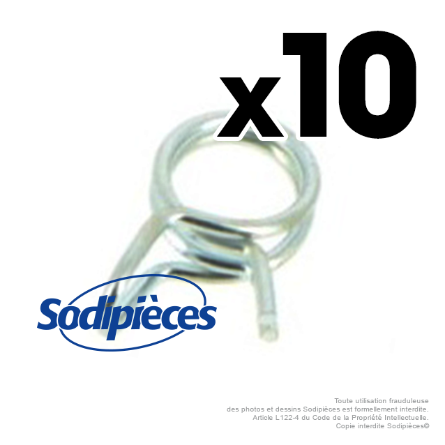 Colliers de serrage pour durite Ø 3 mm x 5,5 mm (10 ex)