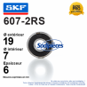 Roulement à billes 607-2RS SKF. Double étanchéité Roulement à billes 607-2RS SKF. Double étanchéité