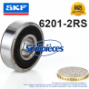 Roulement à billes 6201-2RS SKF. Double étanchéité Roulement à billes 6201-2RS SKF. Double étanchéité