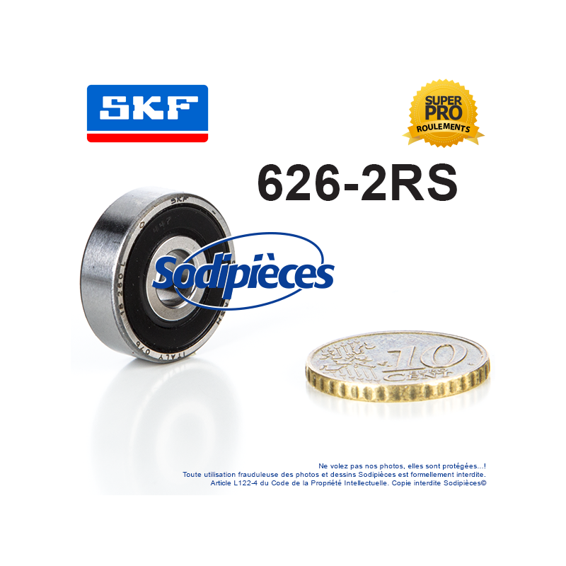 SKF - Roulement de roue 6305 C3