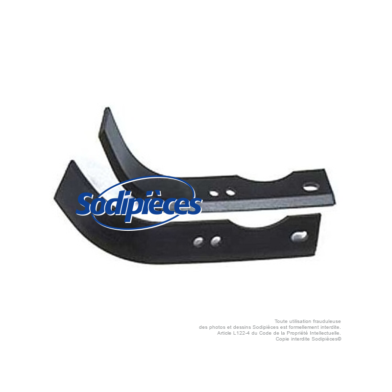 Outils de fraises type labour universel. L : 220 mm