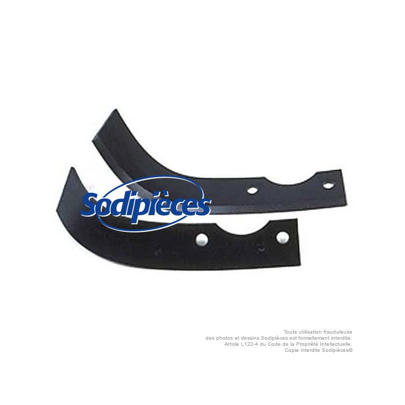 Outils de fraises type labour pour fraises Ø 360 mm. L : 240 mm