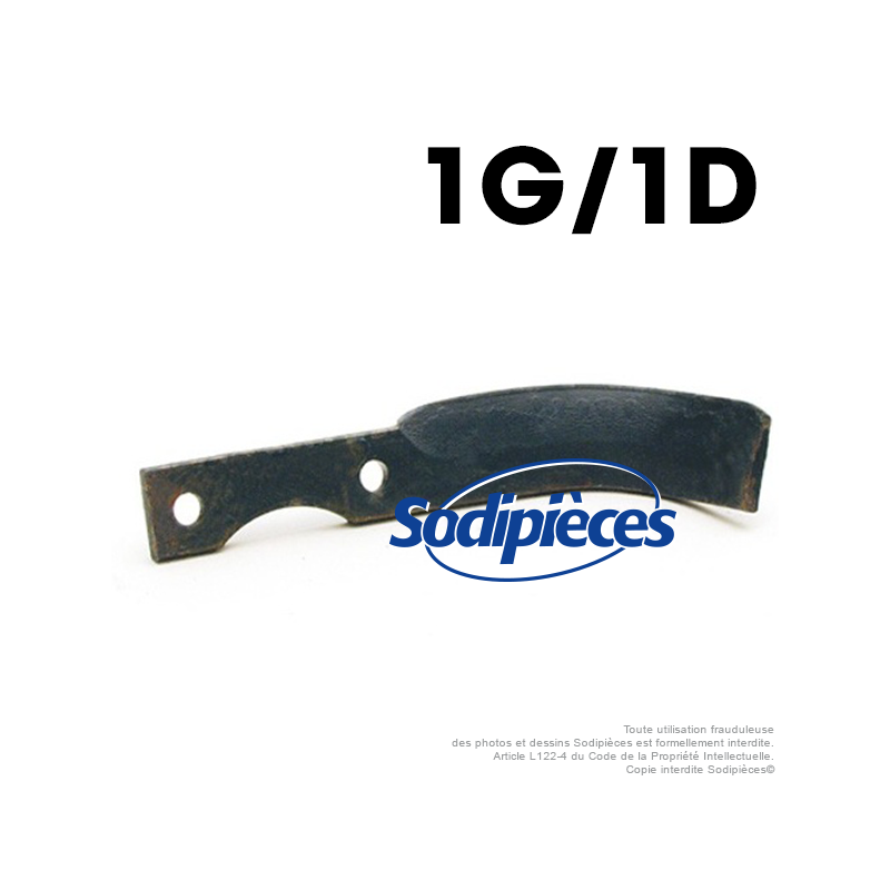 Couteaux pour BCS, Grillo, SEP. 1 gauche, 1 droite.