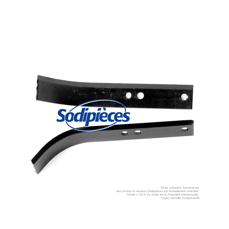 Outils de fraises type bineur large universel. L : 240 mm