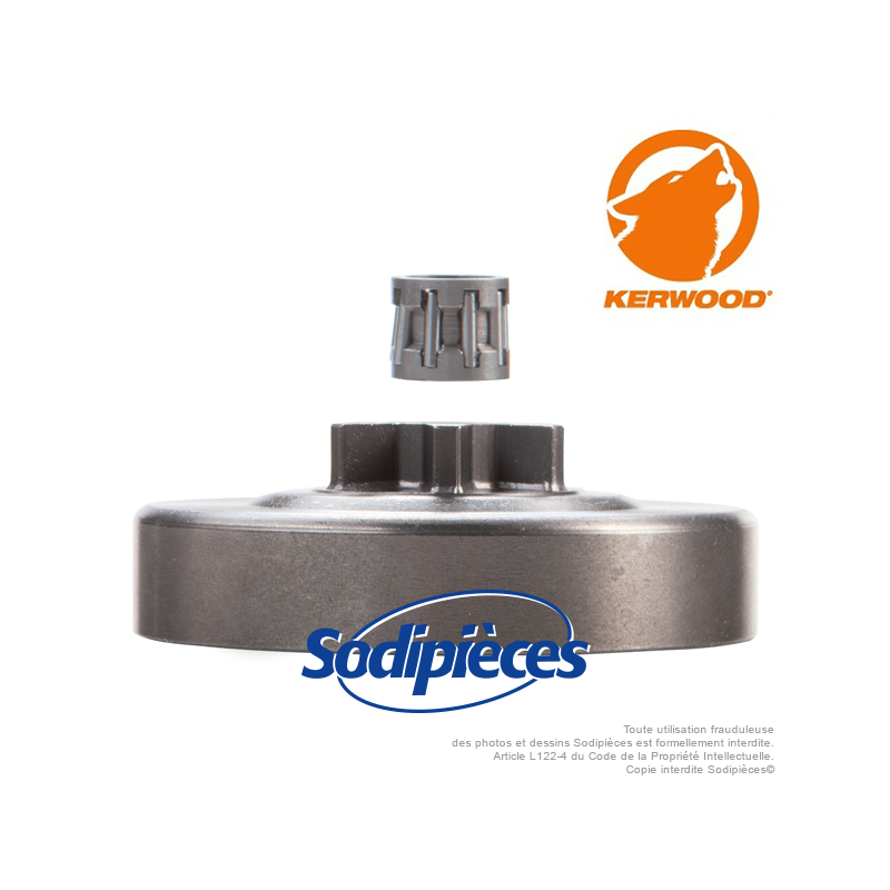 Pignon tronçonneuse étoile 3/8". 7 dents. SOLO