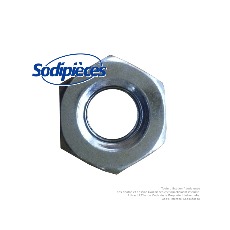 Ecrou 10 x 1.25. Pas à gauche.