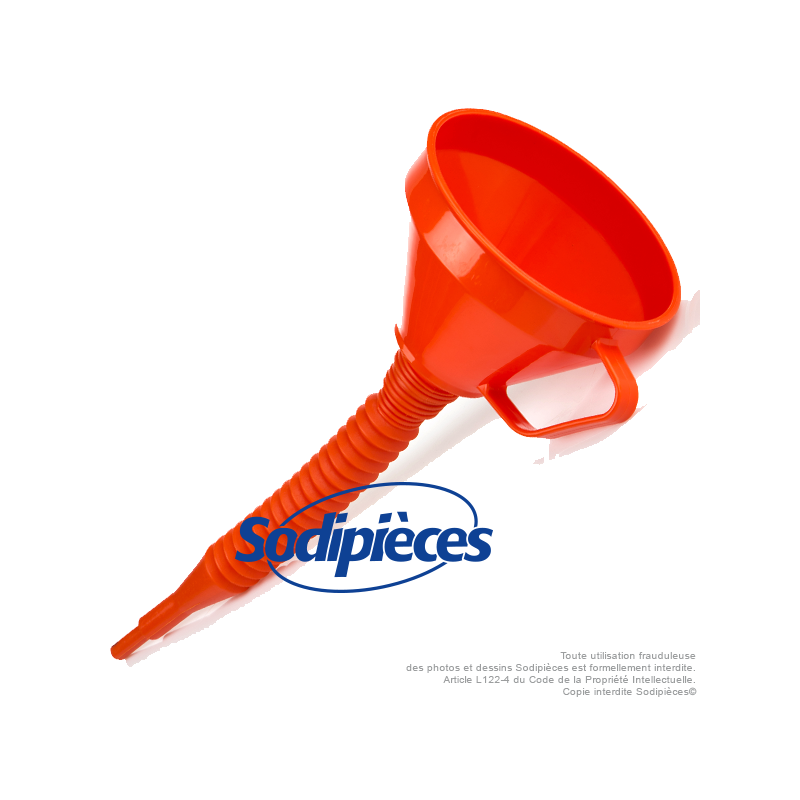 Entonnoir grand modèle avec anse, filtre et flexible