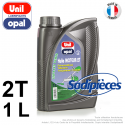 Huile moteur 2 temps Unil Opal pour tronçonneuse, débroussailleuse, tondeuse. 1 litre