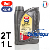 Huile moteur 2 temps Uni Opal OPALJET pour tronçonneuse. 1 litre