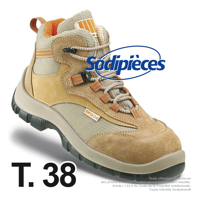 Chaussures de sécurité Majorque. Tout terrain doublure ultra respirante T.38