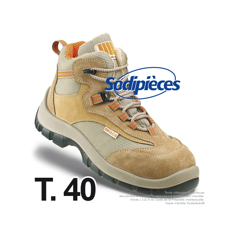 Chaussures de sécurité Majorque. Tout terrain doublure ultra respirante T.40 