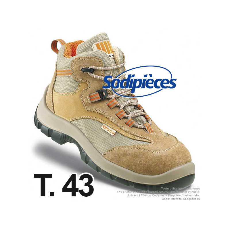 Chaussures de sécurité Majorque. Tout terrain doublure ultra respirante T.43