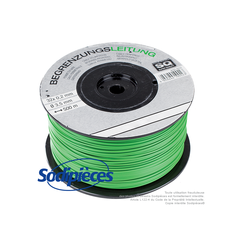 Câble limite pour robot. Long. 500 mm - Ø 3,5 mm