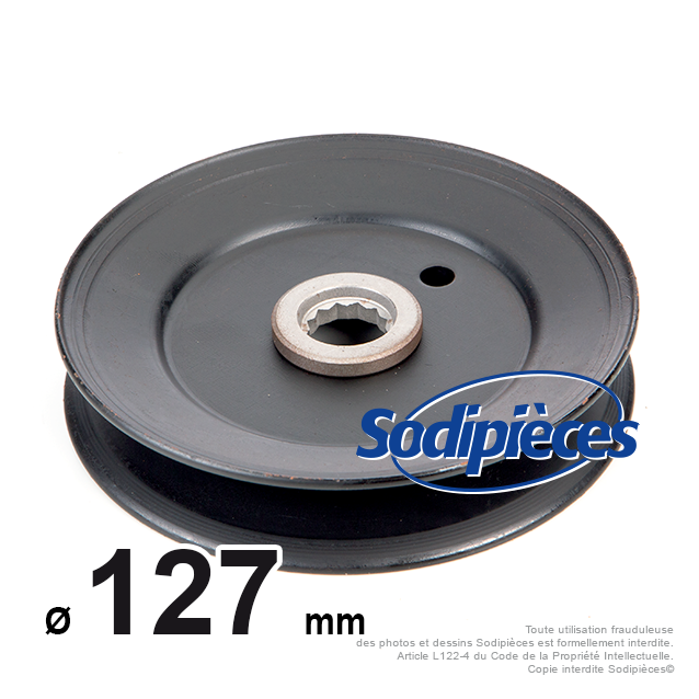 Poulie étoilé 12 dents pour MTD modèle 600. Remplace N° Origine : 756-0969