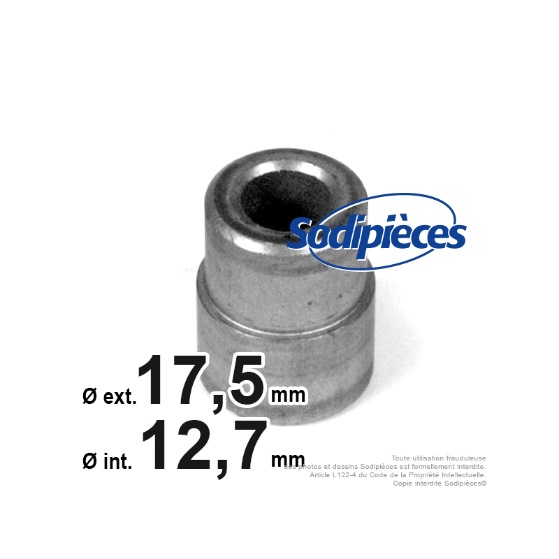 Bague d'adaptation pour poulies Ø int 12,7. Ø 17,5