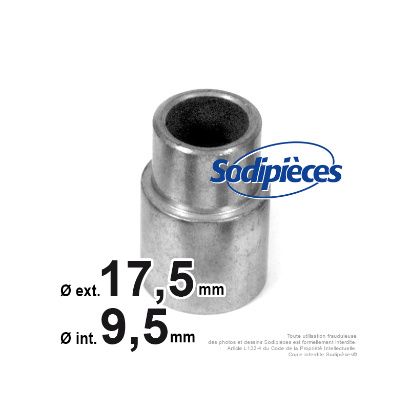 Bague d'adaptation pour poulies Ø int 9,5. Ø 17,5