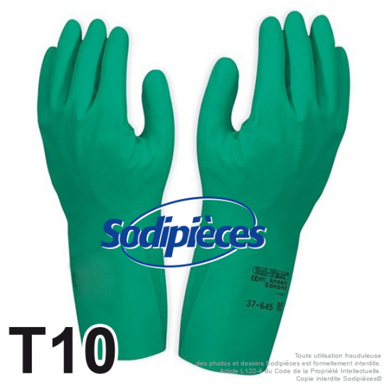 Gants nitrile taille 10