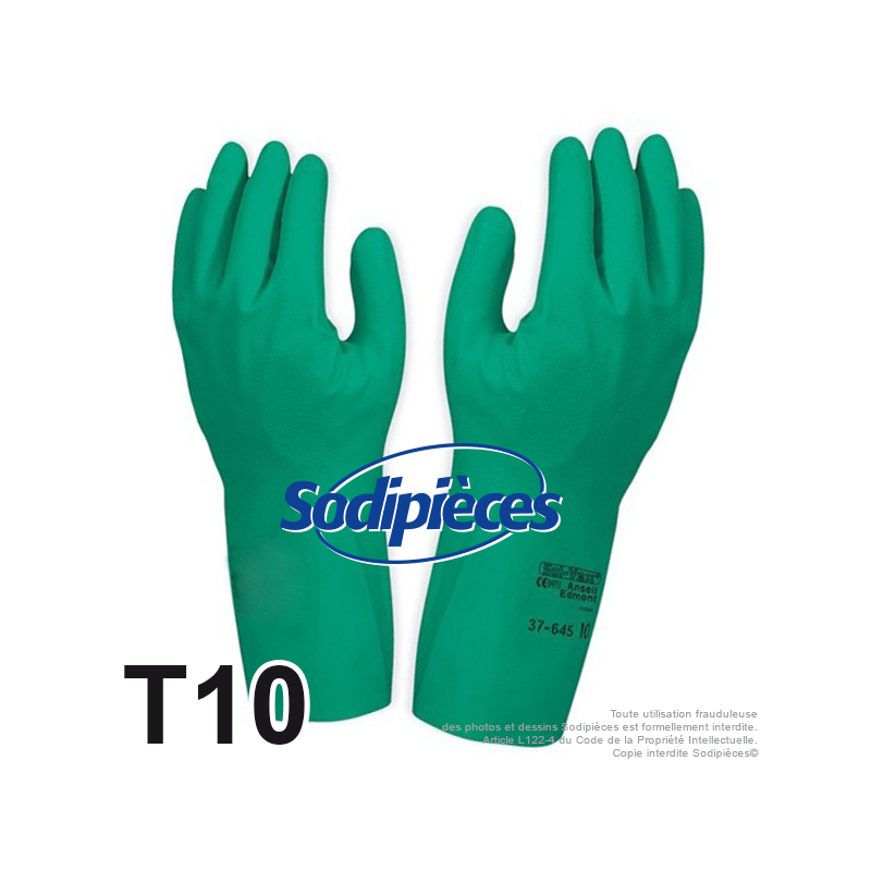 Gants nitrile taille 10