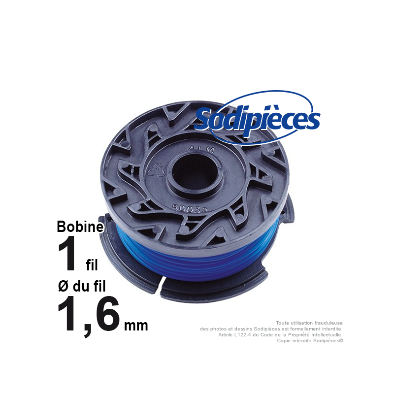 Bobine de fil pour BLACK & DECKER A6481