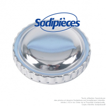 Bouchon essence baionette en chrome, avec aération Ø 40mm