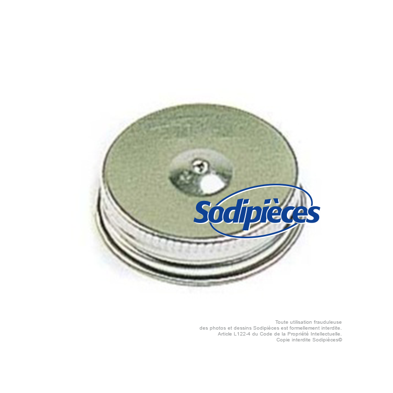 Bouchon essence métal pour Tecumseh, Briggs & Stratton. Ø 44,5 mm