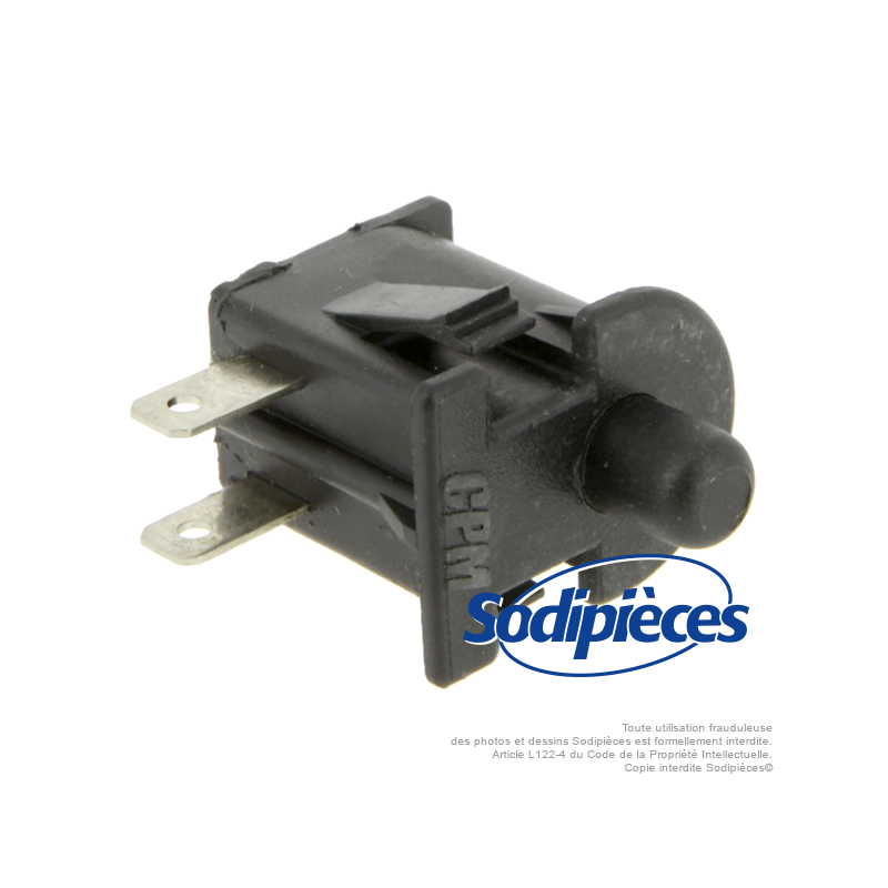 Contacteur de sécurité, contact bouton appuyé