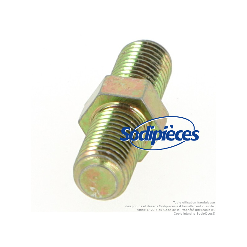 Adaptateur male Ø 10 x 1,25 / Ø 10 x 1,25 mm à gauche