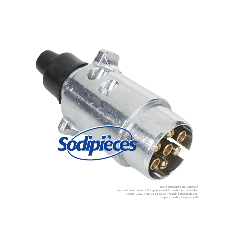 Prise mâle métal 7 broches