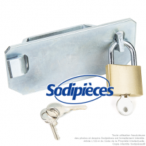 Antivol de remorque métal. Cadenas et clés