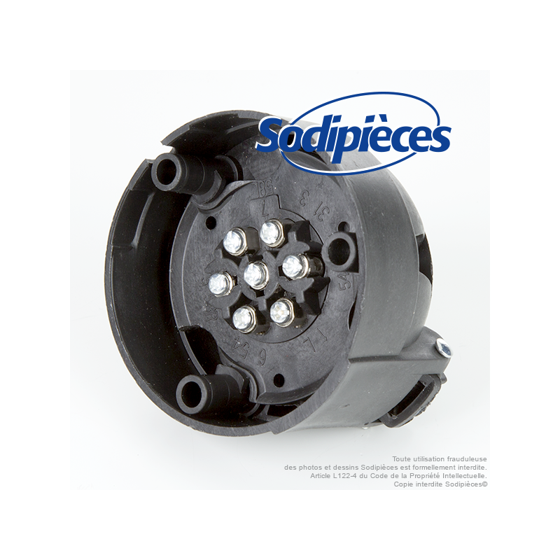 Socle cache femelle 7 broches