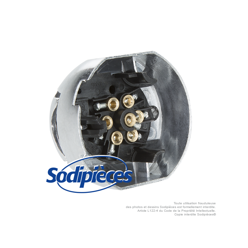 Socle métal femelle 7 broches