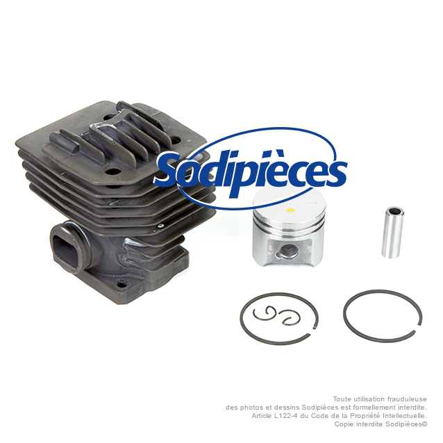 Cylindre piston débroussailleuse pour Stihl FS220, FS220K, FS280, FS280K, FS290, FS160, FS180, FR220 Ø 38 mm