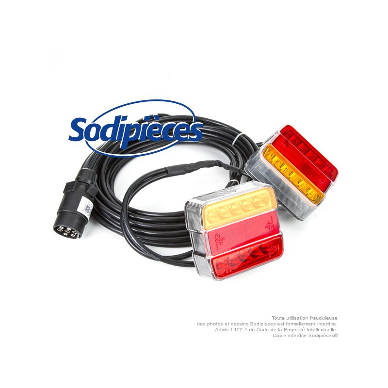 Feux arrières LED magnétique