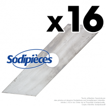 Couteaux scarificateurs pour Tielburger, Iseki, Viking n° origine KB002-002. Jeu de 16