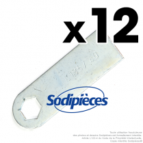 Couteaux scarificateurs pour Kynast n° origine 100.001.638, 00.1857.40. Jeu de 12