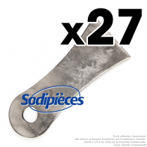 Couteaux scarificateurs pour Cramer n° origine 99.5.2020. Jeu de 27