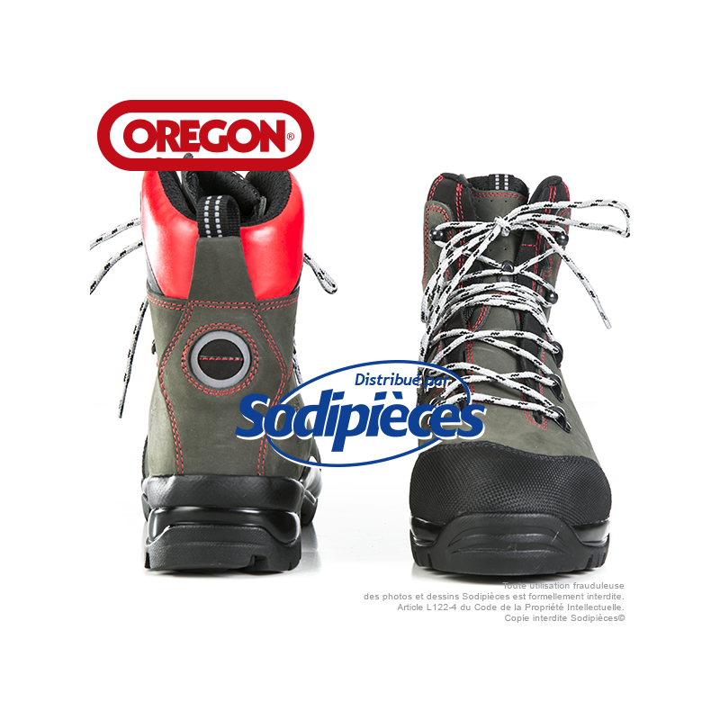 Bottes forestières cuir  de protection Oregon. Class 2 (24m/s). T.42