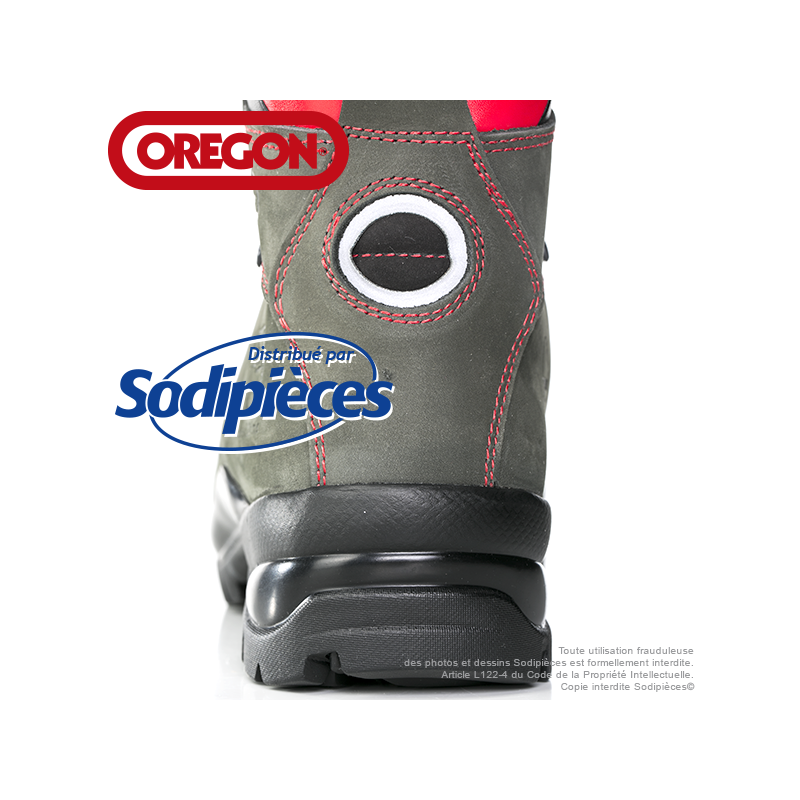 Bottes forestières cuir  de protection Oregon. Class 2 (24m/s). T.44