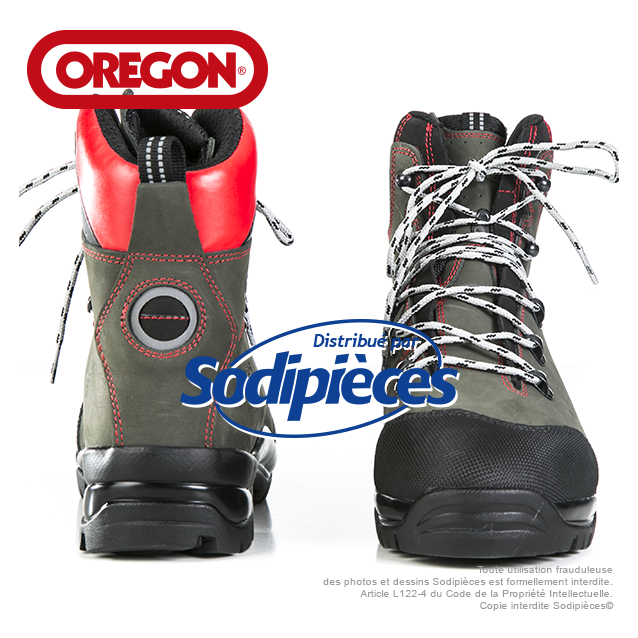 Bottes forestières cuir  de protection Oregon. Class 2 (24m/s). T.47