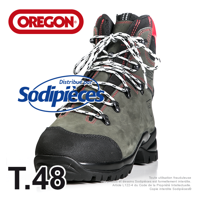 Bottes forestières cuir  de protection Oregon. Class 2 (24m/s). T.48