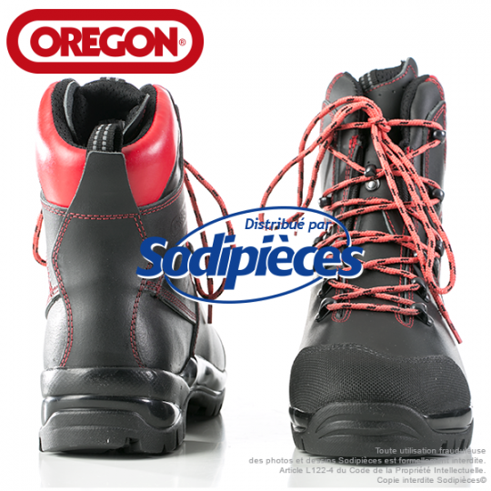 Bottes forestières cuir de protection Oregon. Class 1 (20m/s). T.41
