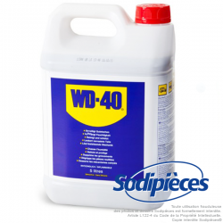 WD 40. Protège, dégrippe, nettoie, lubrifie. Bidon 5 L