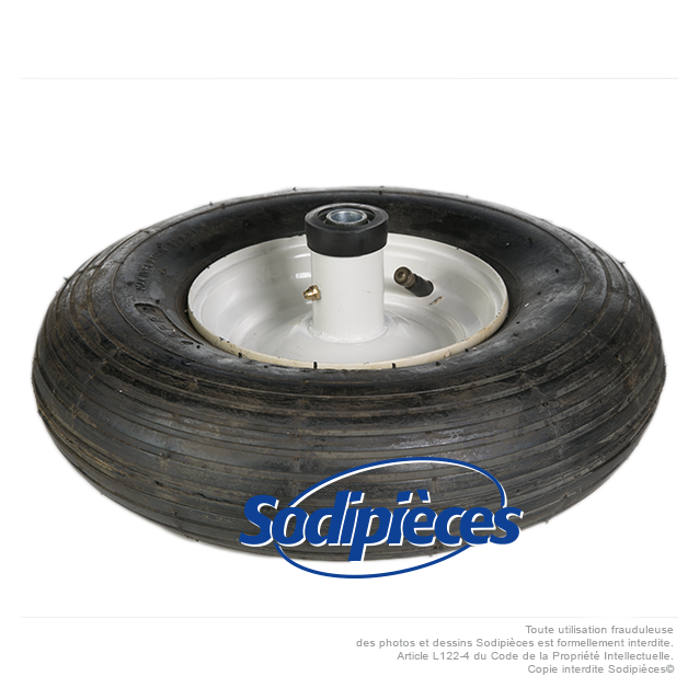 Roue complete avec pneumatique 400 x 6