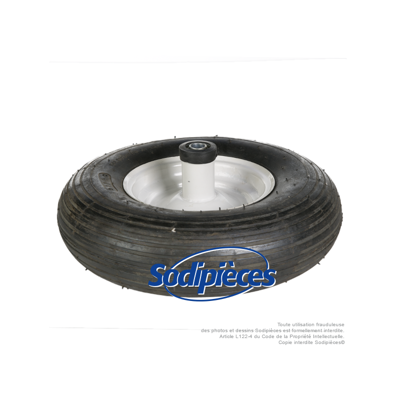 Roue complete avec pneumatique 400 x 6