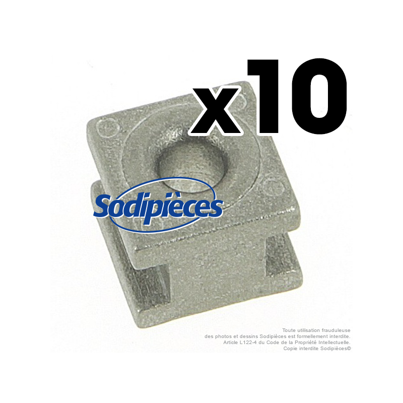 Passe fil modèle carré tête débroussailleuse