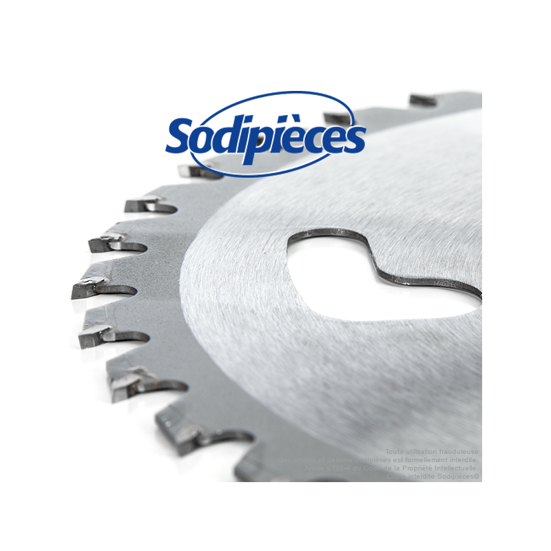 Lame disque carbure 36 dents tungstène Ø 230 mm. Al. 25,4 mm. Ep. 1,3 mm. 4 aérations