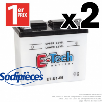 Batterie U1R9. Batterie tondeuse. Par 2